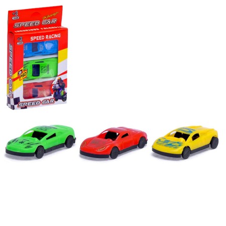 Machine "Race", set 3 pcs., Mix color