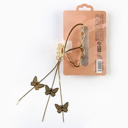 Hair crab with a chain "Tender as a flower", 12 x 6 x 3 cm-5
