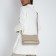 Cross-Bodi Bag on a zipper, beige color