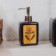 Savanna liquid soap dispenser, 350 ml, black color