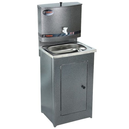 Tundra washbasin, without euns, stainless washing, 17 l, silver color