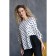 Female blouse, size 42, white-black color