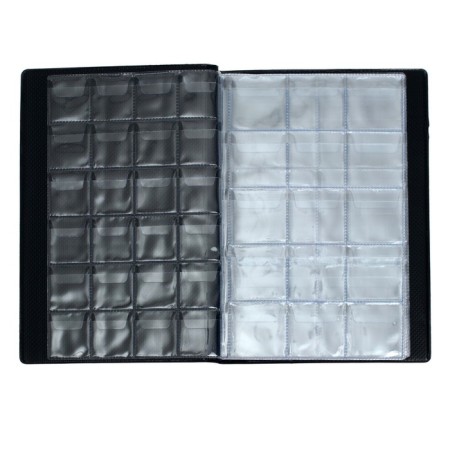 Album for coins 125 x 185 mm Calligrata "Combi" for 120 coins, 8 sheets, PVC cover, blue-3