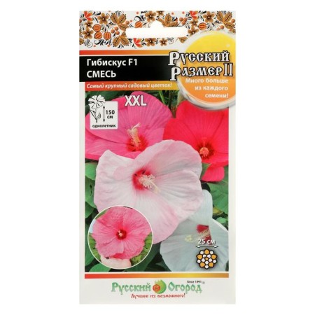 Hibiscus flowers, series "Russian size", 3 pcs.-2