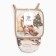 Set of kitchen. Ethel "Cozy Evenings" mittens 15x28cm, 19x19cm severity, 100%HL