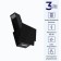 Delvento DLV52B1 hood, inclined, 750 m3/h, 3 speeds, 50 cm, black