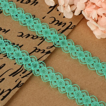 Capricon lace, 15 mm × 10 ± 1 m, green color-1
