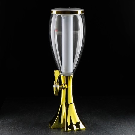 Beer Gold Tower, backlighting, 3 l, gold color-9
