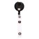 Holder - Baiga roulette, 75 cm, loop, clip, black
