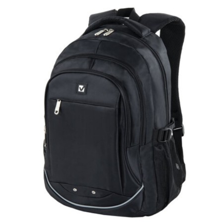 Brauberg High School's backpack universal, 3 departments, "carbon", black, 46x31x18 cm, 270758