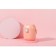 Container for storage of baby food 450 ml., With a spoon, color peach