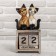 Wooden calendar "cats" 11x6x22 cm