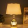 Eleanor desktop lamp 1x40W E27+backlight, gold 27x27x45cm