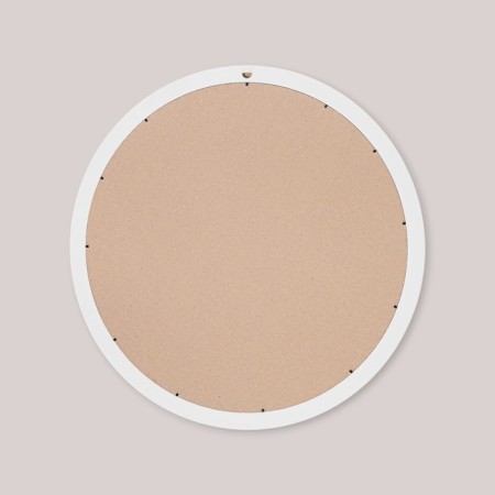 Wall mirror, round, white, d = 66.5 cm, zp = 60 cm-2