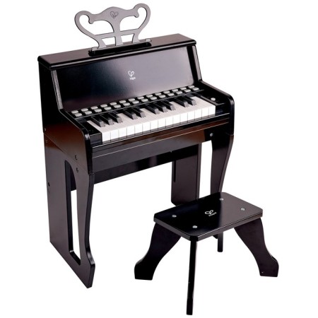 Musical toy "Piano" with a stool, black