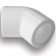 Aqualink square, polypropylene, d = 25 mm, 45 °
