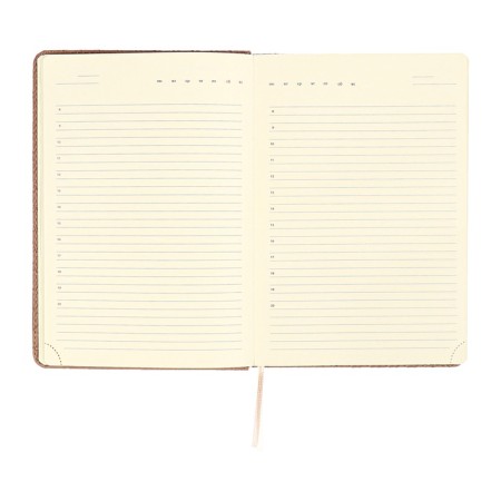 Delicidal of a non -combined A5 136 sheets, leatherette Devente. Clair, a solid cover with foam rubber, perforation, liesse, block 70, pink-9