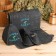 Set of bath "Male" portfolio 5 items, gray, with embroidery