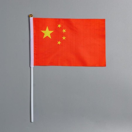 China flag 21 x 14 cm, polyester silk