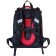 School backpack 38 x 30 x 16 cm, ergonomic back, Stavia "Black Machine"