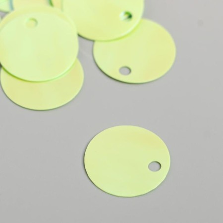Sequins "circle" light yellow set 30 g d = 2 cm