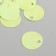 Sequins "circle" light yellow set 30 g d = 2 cm