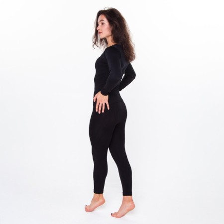 Female thermal underwear (longshit, leggings), black color, size 42-44 (s)-2