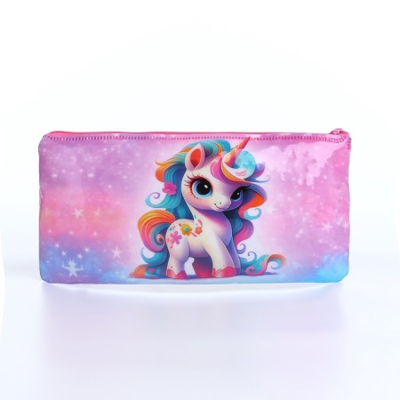 Cosmetic bag unicorn, 20.5*0.5*9.5cm, lightning department, pink-1