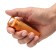 A waterproof keychain-container for small things, orange, 11 cm
