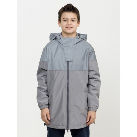 Windbreaker for boys, height 122 cm, gray color-1