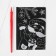 Set for creativity. Stained-glass picture and engraving-postcard "Helpers of Santa Claus"