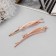 Invisibility for hair "Kalie" (set 2 pcs) arc, 6 cm, pink gold
