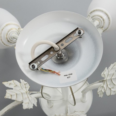 Susana chandelier 5x15W E27 white/gold 58x58x32cm Bayerlux-6