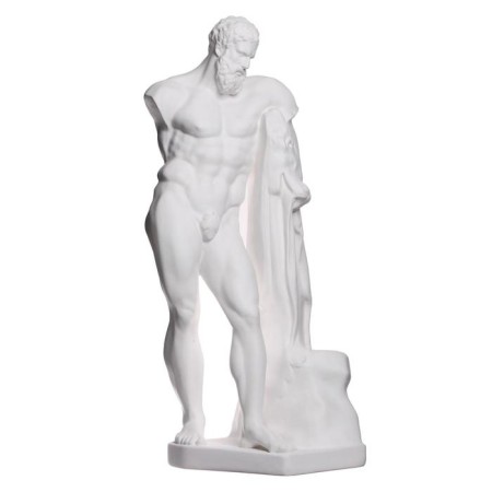 Gypsum figure Hercules statue, 27.5 x 27.5 x 74 cm-1