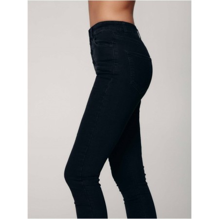 Women's jeans modeling on buttons Contte Elegant, size XS, color Washed Black-2