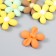 Busina for creativity plastic "Bright chamomile" matte mix 1.2x3.2x3.2 cm