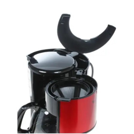 TEFAL CM 361E38, drip, 1000 watts, 1.25 l, black and red-3