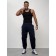 Cargo jeans men, size 48, dark blue color