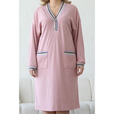 Women's dress, size 56, pink color-5