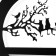 Sconces "Birds on the branch" LED 24W 3000-4000K Black 22x3.5x22 cm