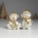 Polystone souvenir "Snowman in the cap and scarf with pink cheeks" MIX 5.6x4.5x7.5 cm