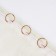 Ring for the cornice, connective, d = 28/33 mm, 10 pcs, color pink gold