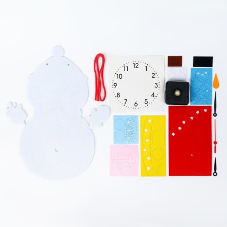 Children's wall clock DIY "Snowman" do it yourself, silent, 22 x 29 cm, aa-1