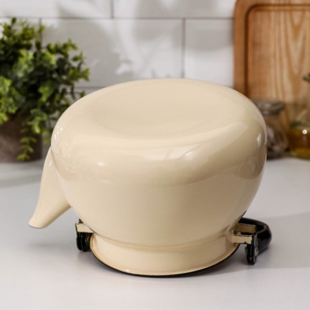 Spherical kettle, 3 l, induction, ivory color-3