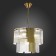 Suspended EVOLUCE lamp. Sle1123-303-05. Tresa. 5x40 watts, E14, 40x40x32 cm, brass color