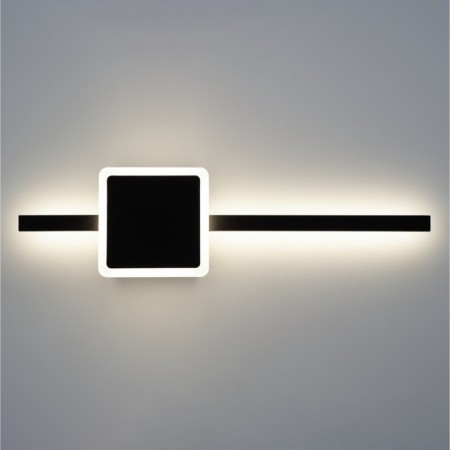 Sconces Citilux "Steg" CL203401, 12.5x46.5 cm, 1x13W, LED, Black Color Black-4