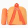 Baby plush backpack with the Penal "Robots", 24*24 cm, color orange color