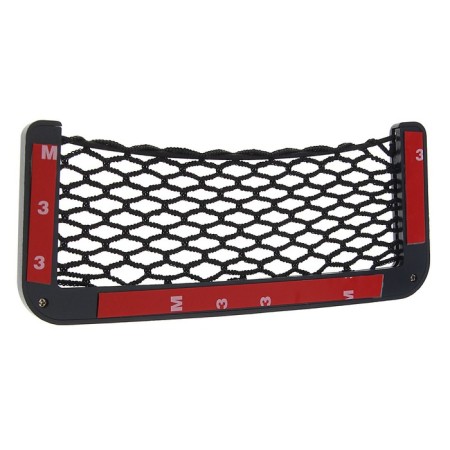 Pocket-net under the phone on adhesive tape, 14.5 × 8 cm, black-1