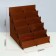 Top for a postcard of 10 cells 10.8 cm, 23.5 × 23 × 25 cm, thickness 3 mm, brown color