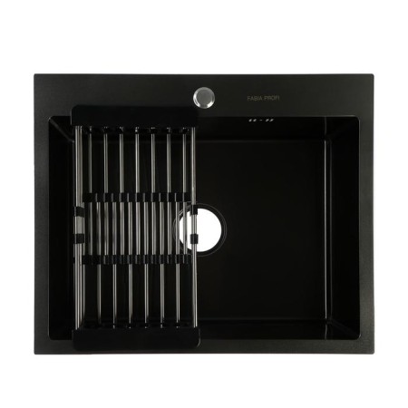 Fabia Profi washing, 60x50 cm, graphite, mortise, s = 3.0 and 0.8 mm, siphon with overflow + basket